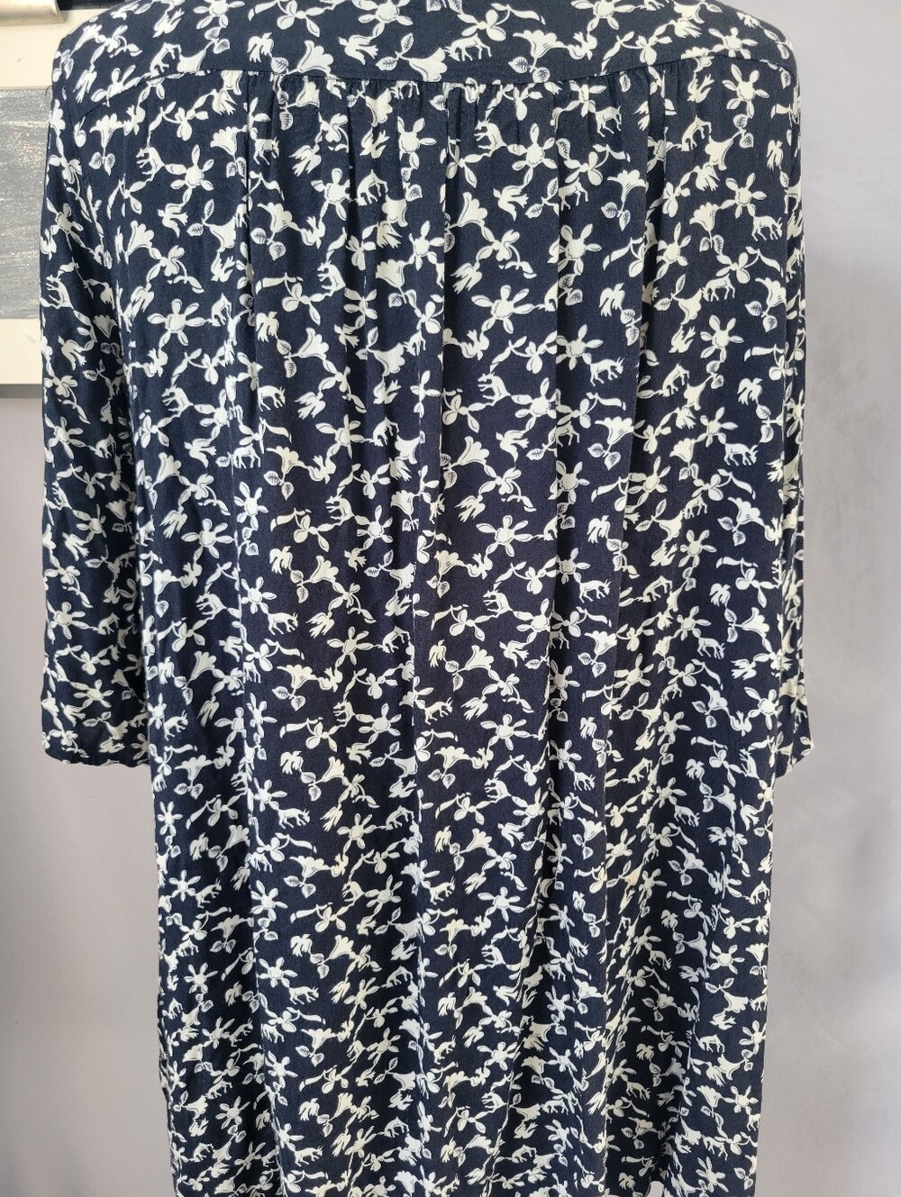 Ba&Sh Cocea A Line Mini Floral Dress Black White 3 or US 10 or L - Picture 11 of 14